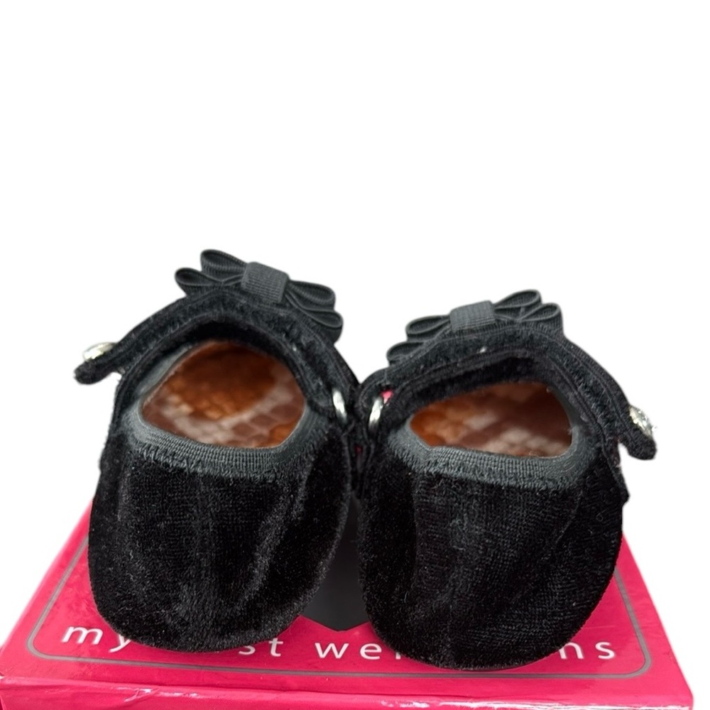 Stuart Weitzman My First Weitzmans Baby Pali Velvet Strap Size 3 - Picture 5 of 8
